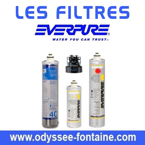 Système de filtration d'eau sur comptoir en acier inoxydable. CA564 – Eau  de fontaine