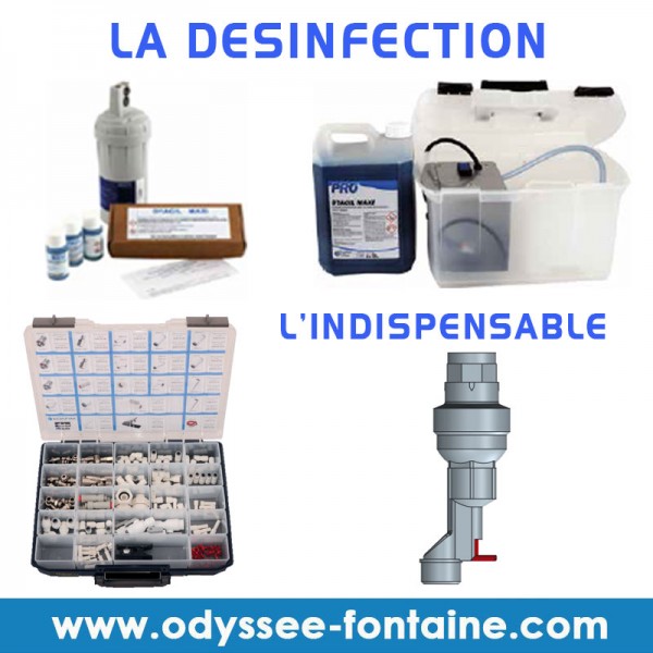 waterblock et desinfection fontaine a eau