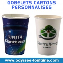 Gobelets cartons 20cl personnalisés à votre image