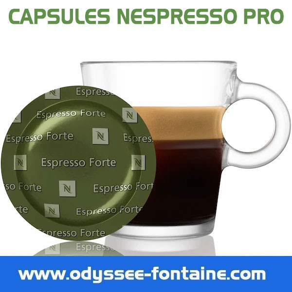 Capsules Nespresso Pro AROME CAFE Espresso Forte Intense QUANTITE 50