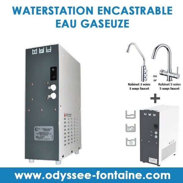 FONTAINE EAU GAZEUSE WATER STATION ENCASTRABLE