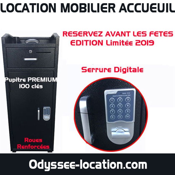 LOCATION MOBILIER ACCUEIL EVENEMENTIEL AVEC SERRURE