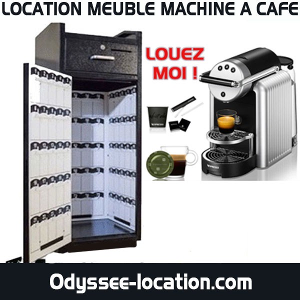 location meuble machine a cafe