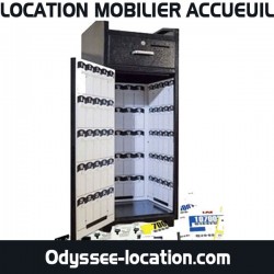 LOCATION PUPITRE ACCUEIL EVENEMENTIEL AVEC SERRURE CODEE