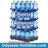Palette de 48 Bonbonnes à eau de source pleine consignée