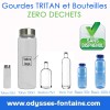 Gourdes pour fontaine à eau en tritan sans bisphenol