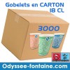 Gobelets cartons 20cl par carton de 3000