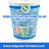 Gobelets cartons 20cl par carton de 3000