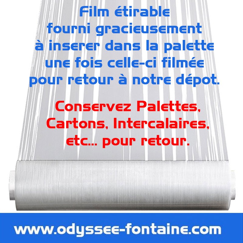 FILM ETIRABLE ODYSSEE POUR RETOUR PALETTES