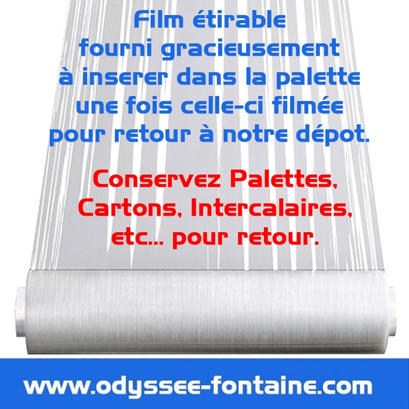 FILM ETIRABLE ODYSSEE IMPERATIF POUR RETOUR PALETTES FILM ETIRABLE ODYSSEE IMPERATIF POUR RETOUR PALETTES