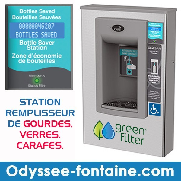 Fontaine à eau Murale non réfrigérée station remplissage de gourdes