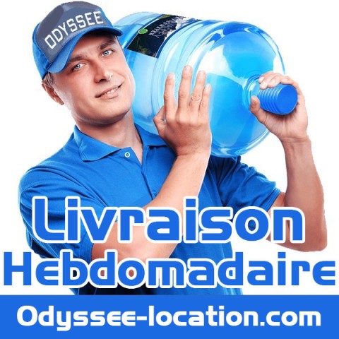 Location Fontaine à bonbonne Froide + Tempérée avec livraison hebdomadaire.