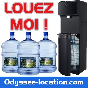 Location Fontaine à bonbonne Froide + Tempérée + Chaude avec livraison quinzaine.