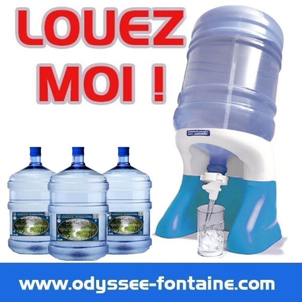 Fontaine bonbonne eau Odysseo pour bonbonne 18,9L par 6